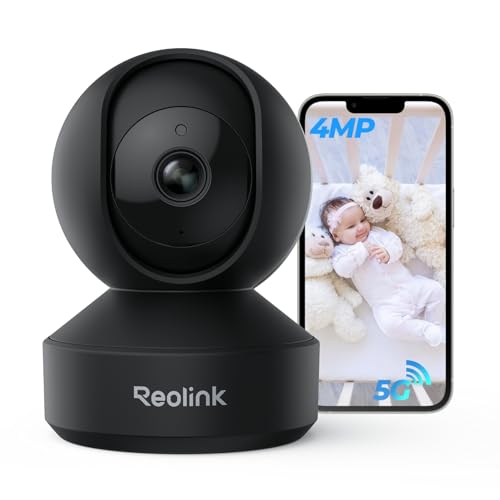 REOLINK E1 Pro HD Plug-in Home Security Indoor Camera with 2.4/5 GHz Wi-Fi, Auto Tracking, Smart Person/Pet Detection, Multiple Storage Options, Ideal for Baby Monitor/Pet Camera/Elderly