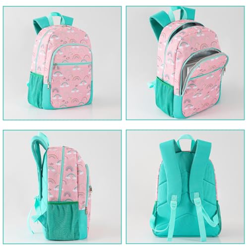 Masroo Kids Backpack for Girls and Boys 6-10, Primary School Kindergarten Backpack, Cute Kids Backpacks for Girls with Pen Bag and Lunch Bag