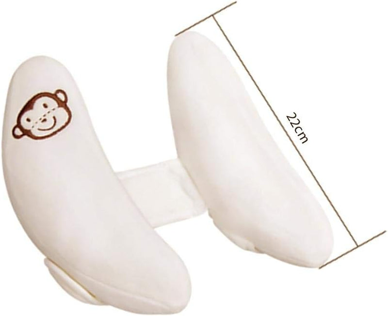 SKEIDO Soft Baby Toy Toddler Headrest Pillow Baby Head Protection Children Car Safety Seat Neck Support Pillow Stroller Accessories -White