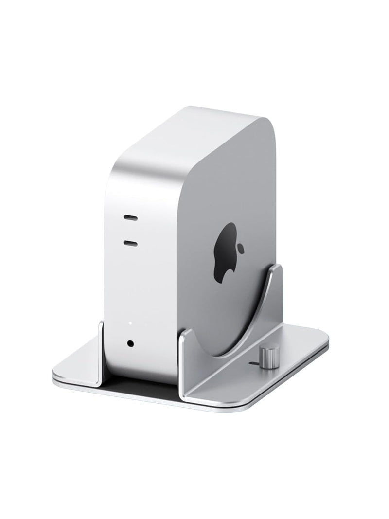 Hagibis Vertical Stand for Mac Mini M4, Aluminum Alloy Laptop Stand Anti-Slip Computer Holder Desktop Stand Compatible with M4 Chip Mac Mini Pro