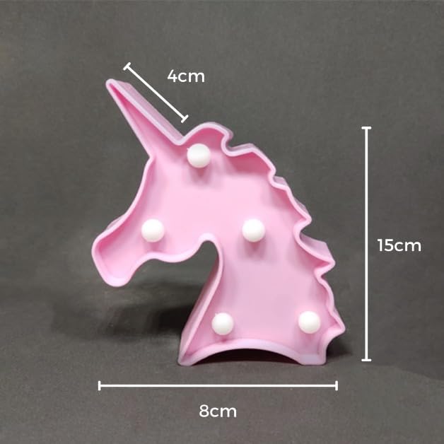 Goldedge Pink Mini Marquee Light - Unicorn Face, Birthday Gifts, Return Gifts, Decoration, Theme, Event