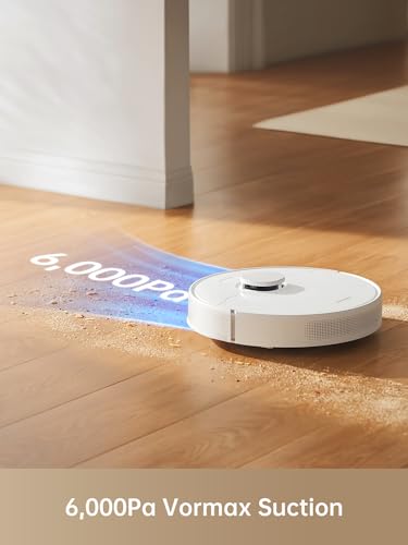 Dreame D10 Plus Gen 2 Robot Vacuum Cleaner with Self Empty, 6000 Pa Suction Power, Dust collection up to 90 days, LiDAR Navigation, for Carpets and Pet Hair, 285-Minute Long Run time, 2 Years Warranty