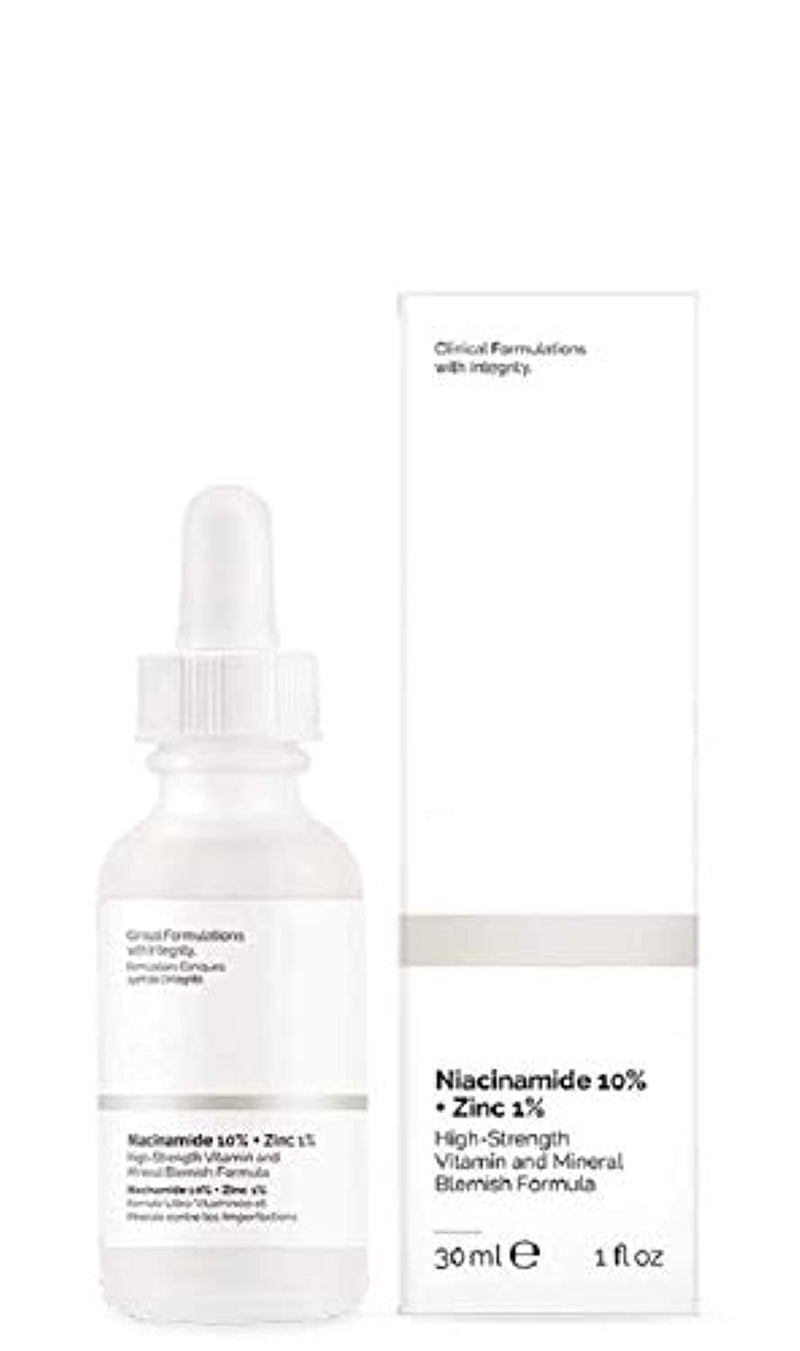 The Ordinary Niacinamide 10% + Zinc 1% Serum for Face - Pore Reducer + USA Skin Care (30ml)