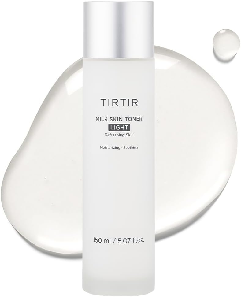 Milk Skin Rice Toner Light Instant Hydration with 4% Niacinamide, Pantenol, Lightweight, Pore-Tightening, Vegan, Acne-Prone, Oily face, Fungal Acne Safe, Korean Skin Care, 5.07 Fl Oz - Light 5.07OZ