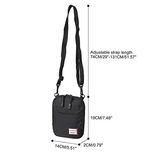 Small Crossbody Bag for Men, Mini Messenger Bag Shoulder Bag for Phone Passport