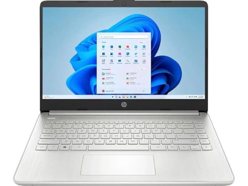 HP - 14 Laptop With 14 inches HD (1366 x 768) Display - Intel Celeron N4120 Processor - Intel UHD Graphics - 4GB DDR4 RAM - 128GB eMMC SSD - windows 11 - Natural Silver