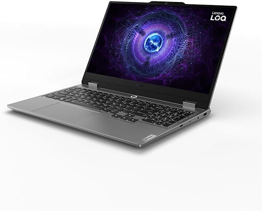 Lenovo LOQ 15IAX9 Gaming laptop with LA1 AI chip, intel core i5-12450HX 24GB DDR5 ram 512GB SSD Nvidia RTX 4050 6GB, 15.6" FHD IPS 100% sRGB 144Hz Win11 pro, Luna Grey, Eng-Backlit keyboard (Upgraded)