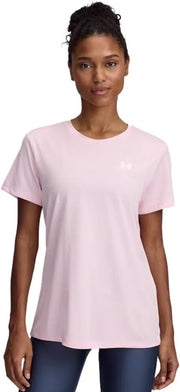 Womens Women's UA Tech Twist Short Sleeve Tech SSC- Twist (pack of 1) - Prime Pink / / White