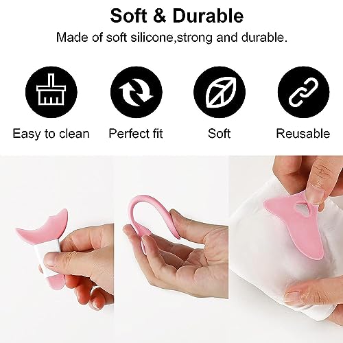 VELEGO Mascara Shield Applicator Guard Pads + Eyeliner Stencils Makeup Aid Tool, 3 in 1 Eyelash, Eyeshadow, Eyeliner Applicator Guide Tool for Makeup, Easy to Use, Suitable for Beginners