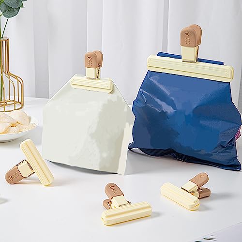 Snack Sealing Clip Clamps Heavy Duty Food Bag Clamp, Seal Clip,Bag Sealing Clips for Food, Chip Bag Clips Food Bag Clips Plastic Bag Clips for Food Storage Reusable Food Clips Kitchen Sealing Clips