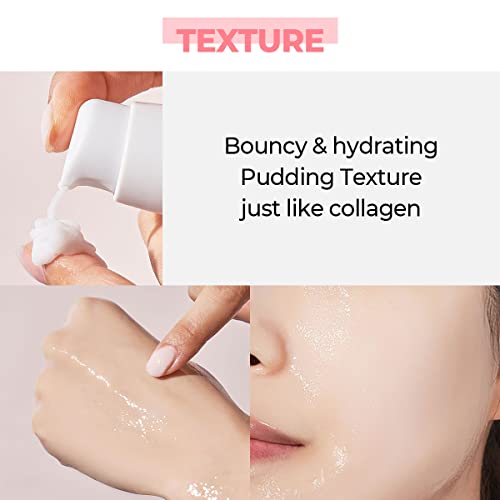 numbuzin No.4 Serum | Collagen 73% Pudding Serum | Pudding Serum for Wrinkles, Aging, Dull, Loose Skin, Ultra-Low Molecular Collagen, Elastin, Hyaluronic Acid, Niacinamide | 50ml