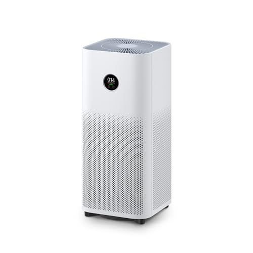Xiaomi Smart Air Purifier 4 with 48m² Large Coverage, 400m³/h PCADR, 99.97% filtration of 0.3µm particles, 150m³/h FCADR,Alexa/Google Control, OLED Touch Screen Display