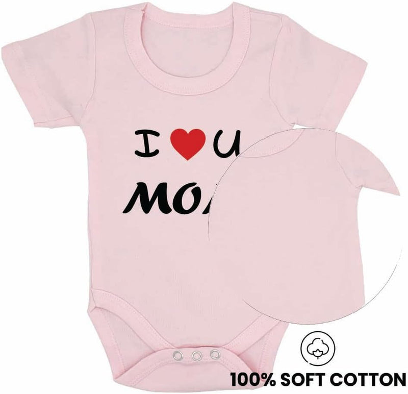 Pack of 2 Unisex Baby Romper with Mama and Papa Printed Design for Newborns,Infants, Toddlers Short Sleeve Jumpsuit Snap Closure for Easy Diaper Changes Ideal for Baby Shower