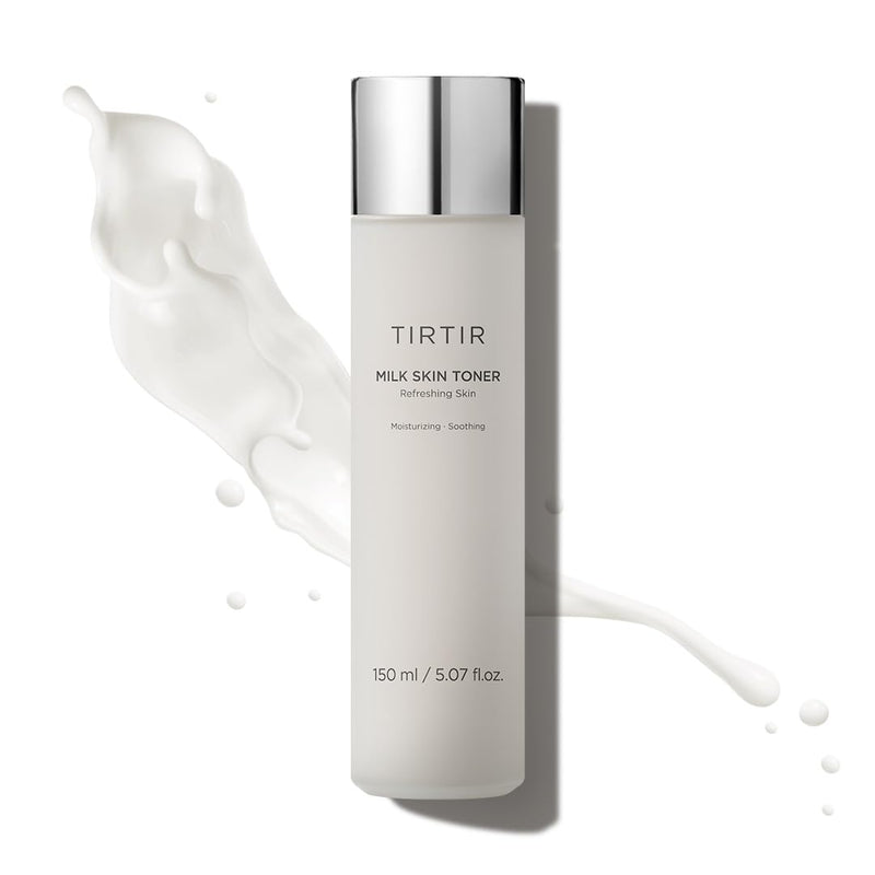 TIRTIR Milk Skin Rice Toner - Deep Moisturizing, Hydrating Toner for face, Niacinamide, Ceramide, Rice Bran Extract, Nature-Oriented Ingredients for Korean Skin Care, Vegan, 5.07 fl.oz.