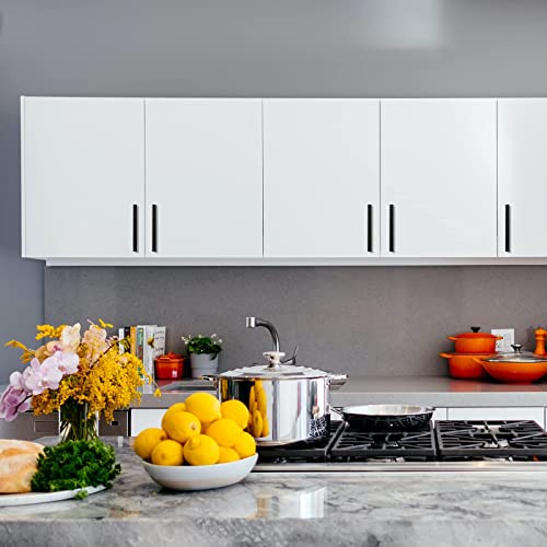 ELECDON 3Pack Black Square Cabinet Pull, ELECDON 5In Drawer Handle Stainless Steel Modern Hardware for Kitchen and Bathroom Cupboard Dresser Pulls