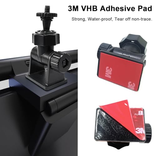 JCWINY Web cam Accessory ScreenBar Halo, Webcam Stand for Monitor Light Bar Angle Adjustable Computer Light Webcam Mount for BENQ Quntis Monitor Lamp Super Strong Nano Adhesive Mount