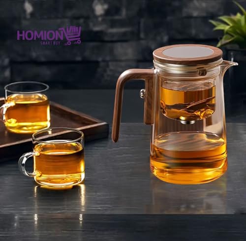Magical Tea Pot â€“ Glass Teapot with Removable Infuser | Heat-Resistant Clear Kettle for Loose Leaf & Herbal Tea 520ML