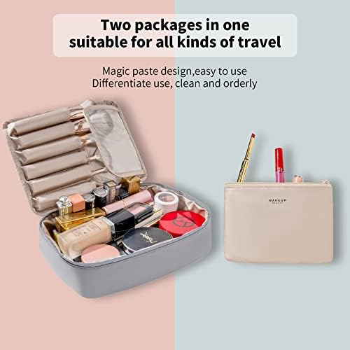 Queboom Travel Makeup Bag Cosmetic Bag Makeup Bag Toiletry bag for women and girls