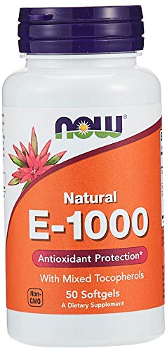 Now Foods Vitamin E-1000 Iu, 50 Softgels