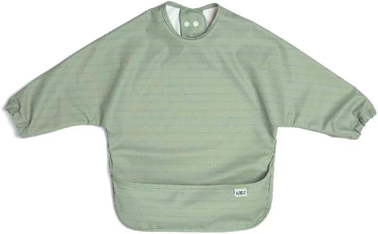 Mamas & Papas 2-Pack Waterproof Long Sleeved Messy Baby Bibs, Ideal for Weaning for 6-18 Months - Bonjour Bebe