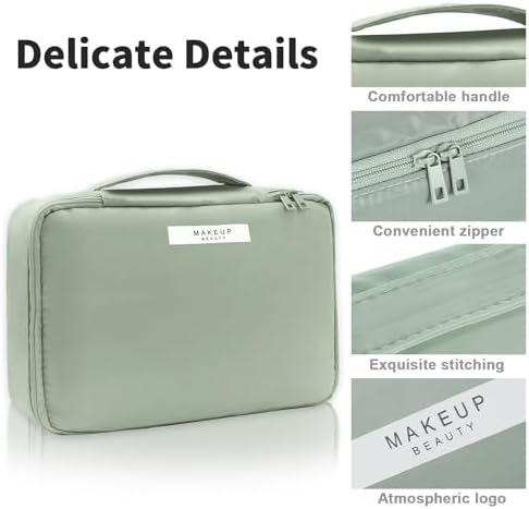 Queboom Travel Makeup Bag Cosmetic Bag Makeup Bag Toiletry bag for women and girls