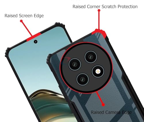 Zubitech Honor X9c 5G Clear Hard PC Back Cover Case with Shockproof Premium TPU Black Border 360 Degree Impact Resistant Camera lens Protection Transparent Cover For Honor X9c 5G