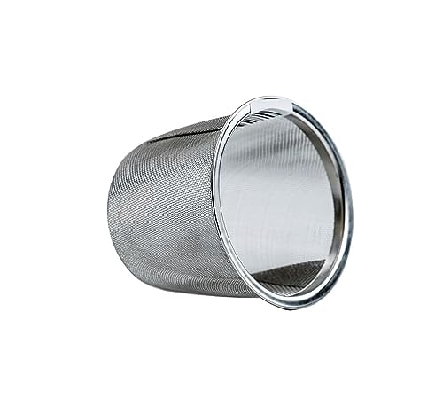 Tealand Durable Stainless Steel Fine Mesh Strainer Perfect Size Suitable To Any Teapot Mugs Cups To Steep Green Black Herbal Oolong Loose Leaf Tea 5.4x8.2cm