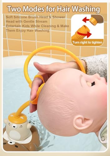 KASTWAVE Bath Toys Organizer + 36 Soft Foam ABC 123 Letters & Numbers Bathroom Alphabet Baby Toys for Early Learning Foam Letters and Quick Dry Storage Net Bag
