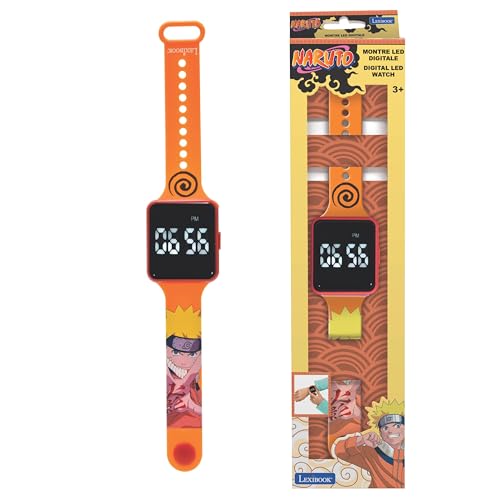 Lexibook, Naruto, Digital watch, 12-hour or 24-hour time display, Orange, DMW060NA