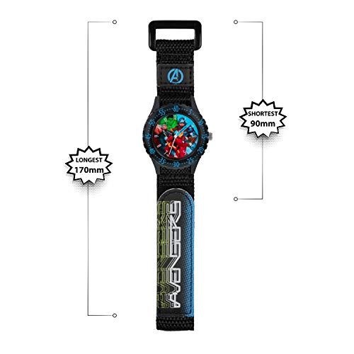 Avengers Boys Analogue Quartz Watch with Textile Strap AVG5008