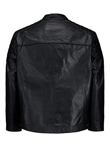 Jack & Jones Mens Jcorocky Jacket Ps Leather Jacket