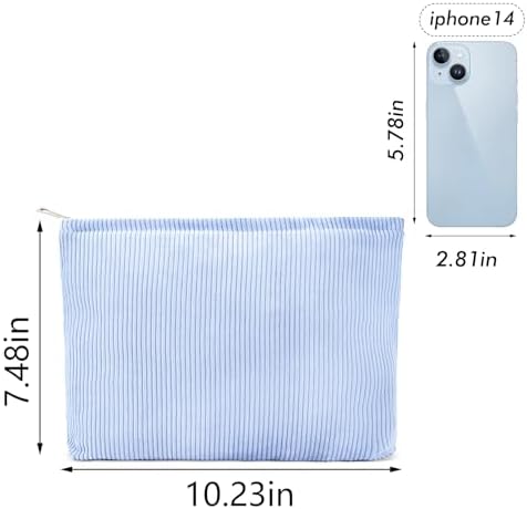 ZLFSRQ 3Pcs Checkered Makeup Bag for Women Large Cosmetic Bag Set Travel Toiletry Bag Makeup Pouch Bag for Purse Pink Zipper Storage Bag Organizer Cute Small Aesthetic Girls Car Essentials Bag