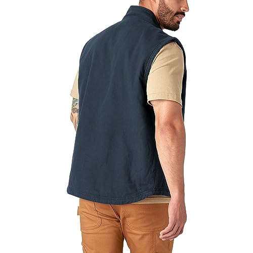 Dickies Mens Duck Canvas High Pile Fleece Lined Vest Vest