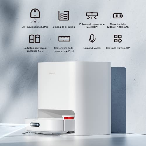 DREAME W10 PRO Self-Cleaning Robot Vacuum | AI Action | 210 Mins Run Time | 4200 PA Suction