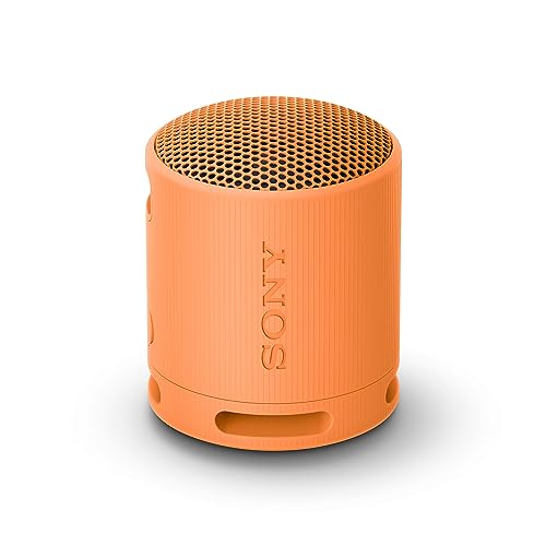 Sony XB100 Portable Wireless Speaker | Extra BASS, 16 hour battery life, IP67 Waterproof and dustproof rating - Orange