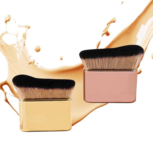 2 Pcs Body Foundation Brush, Blending Brush, Tanning Body Makeup Brush, Large, Reusable, Brush for Fake Tan Face, Accurate Application on Hands, Elbows Suitable