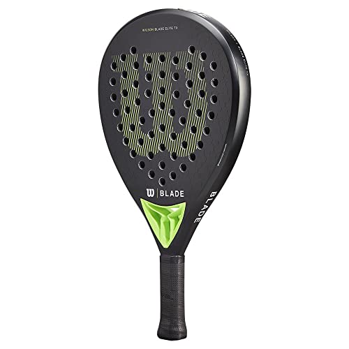 Wilson Blade Elite Tx V2 Padel Racket, Lightweight, Carbon/Fiberglass Surface, EVA Core, Medium Balance, One Size, 361 g / 410 g, Indoor Use
