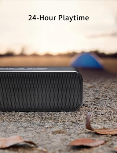 PowerPro Portable Bluetooth Speaker 360° HD Stereo Super Bass USB rechargeable for Outdoor Travel (Black)