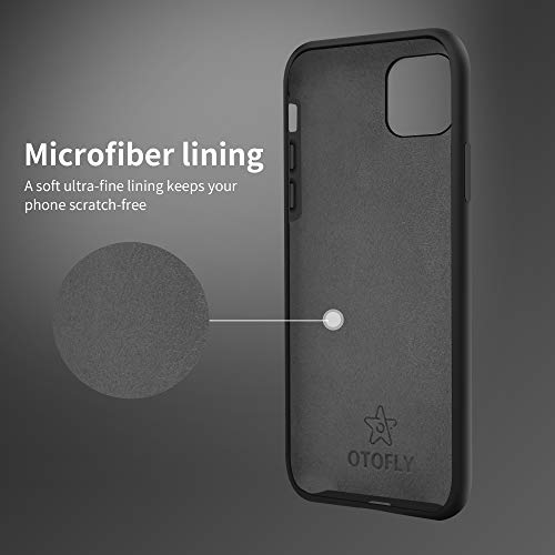 OTOFLY iPhone 11 Pro Case,Ultra Slim Fit iPhone Case Liquid Silicone Gel Cover with Full Body Protection Anti-Scratch Shockproof Case Compatible with iPhone 11 Pro (Black)