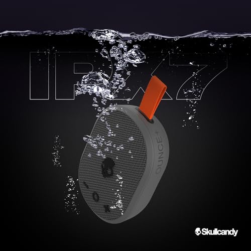 Skullcandy Ounce+ Wireless Bluetooth Speaker - IPX7 Waterproof Mini Portable Speaker with 16 Hour Battery, True Wireless Stereo, and Ballistic Nylon Carry Strap