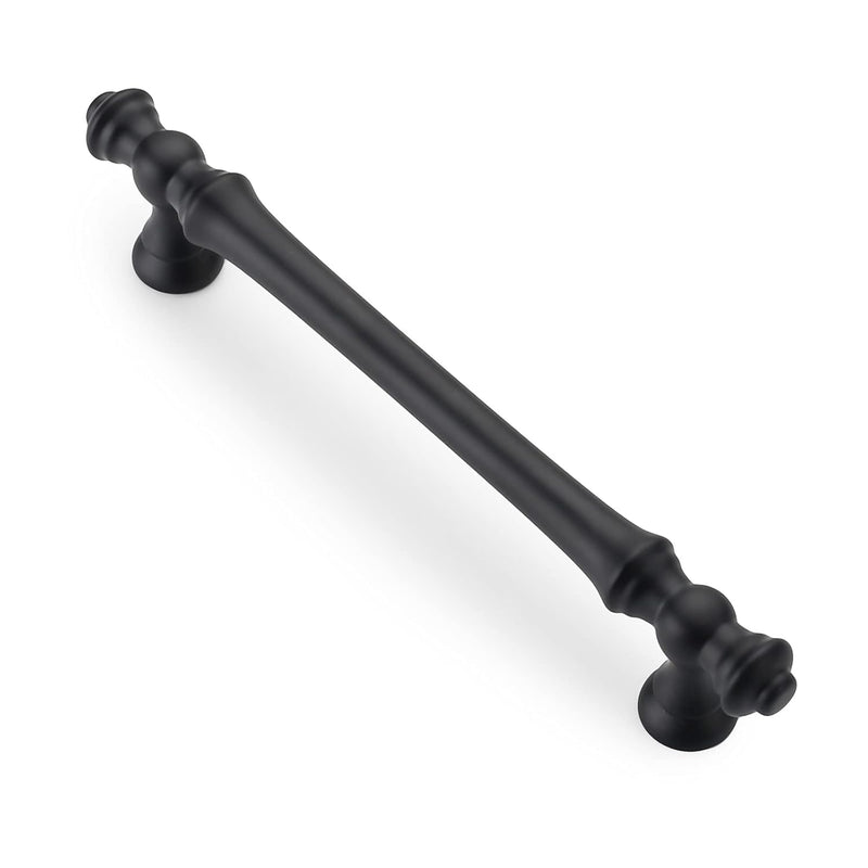 Asidrama 10 Pack 5 Inch(128mm) Matte Black Kitchen Cabinet Handles, Cabinet Pulls Kitchen Cabinet Hardware for Cupboard Drawer Pulls