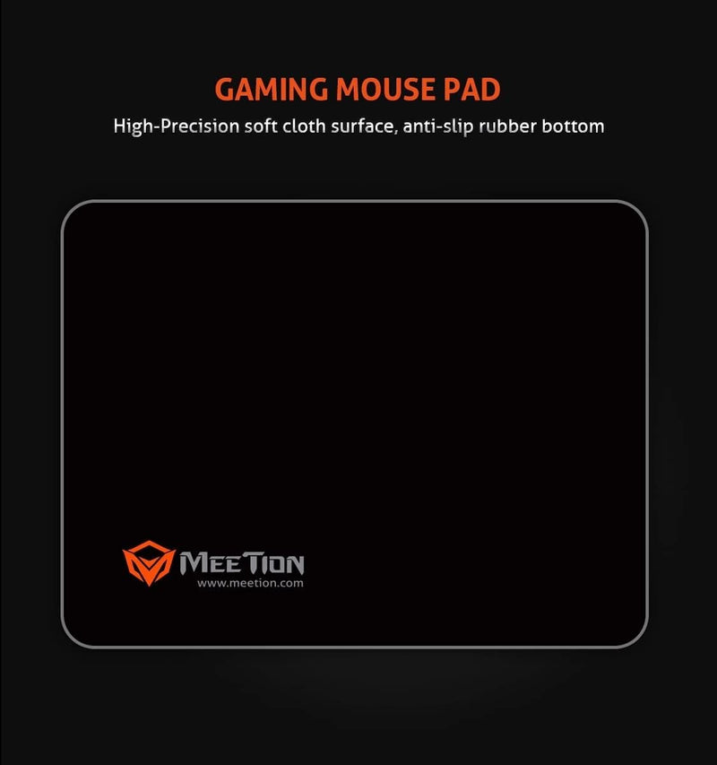 Meetion MT C505 4 in 1 Gaming Combo Kit: RGB Keyboard, 3200DPI Mouse, Backlit Headphone With Omni Directional Microphone, High Precision Mouse Pad