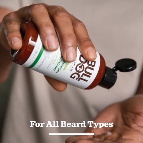 Bull Dog Original 2 in 1 Beard Shampoo & Conditioner For Men, Contains Aloe Vera, Camelina Oil And Green Tea, Deep Cleansing, leaves beard soft, fresh, nourished, and conditioned, Everyday Use, 200ML