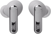 JBL LIVE FLEX 3 True wireless noise-cancelling earbuds with open-stick design and 50 hours total playback plus wireless charging, Blue