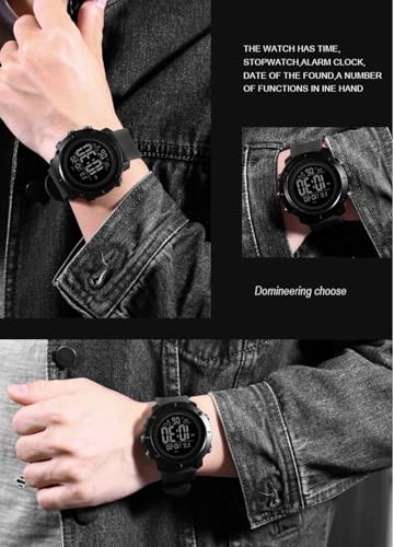 Boys Watch Digital Sports Waterproof Military Back Light Teenager Watch (Age for 11-15) 1426