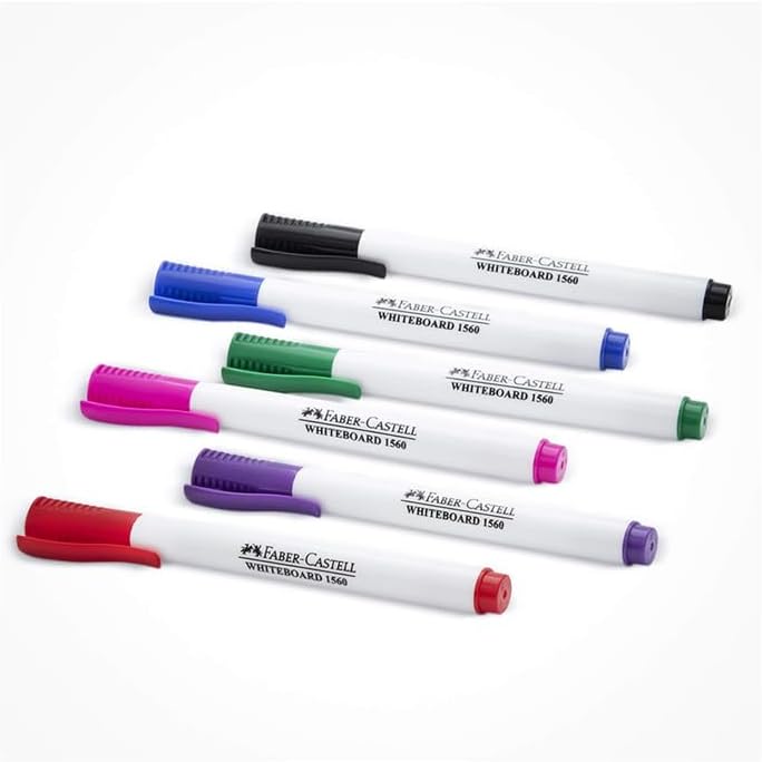 Faber-Castell Whiteboard Marker Slim Wallet Of 6Pc Pack of 2