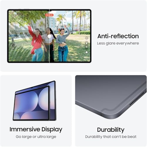 Samsung Galaxy Tab S10 Ultra, AI Tablet, Android Tablet, WIFI, 12GB RAM, 512GB Storage, AMOLED Display, Anti-reflection, Durable, S Pen Included, Moonstone Gray - International Version