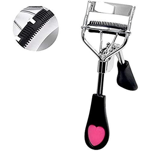 XBLDS Eyelash Curler Lash Curling Tool False Lashes Accessory with Built in Comb(Black)