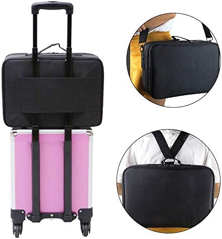 Other Professional Storage Partition Cosmetic Box Three Waterproof Layer Travel MakEUp Bag Black, Bk14-Tmm1