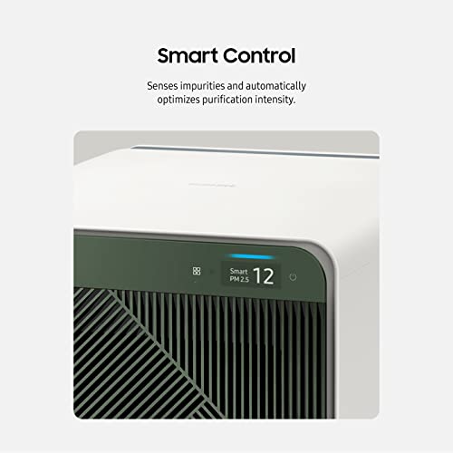SAMSUNG BESPOKE Cube Air Purifier, Odor Eliminator, Home System w/HEPA Filtration, 360 Degree Purification, Pet Mode, Smart Control, Traps Dust, AX350A9350N, Forest Green